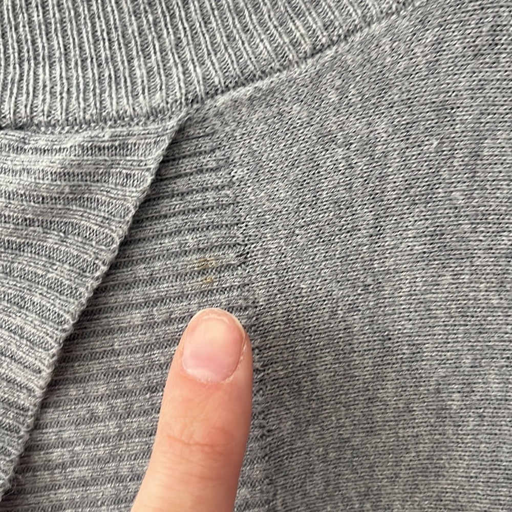 The Limited Light Grey Mock Turtleneck Sweater With Open Back Size Large - Picture 13 of 13